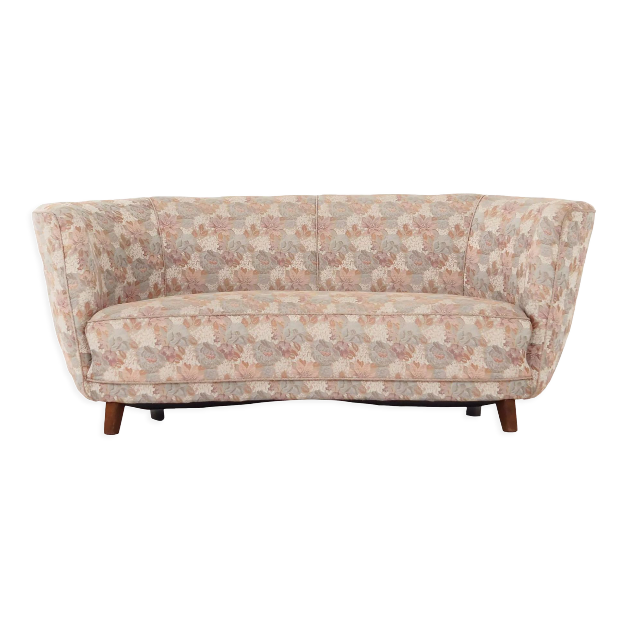 Banana-shaped sofa 1970s design