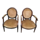 Paire de fauteuil médaillon Louis XVI