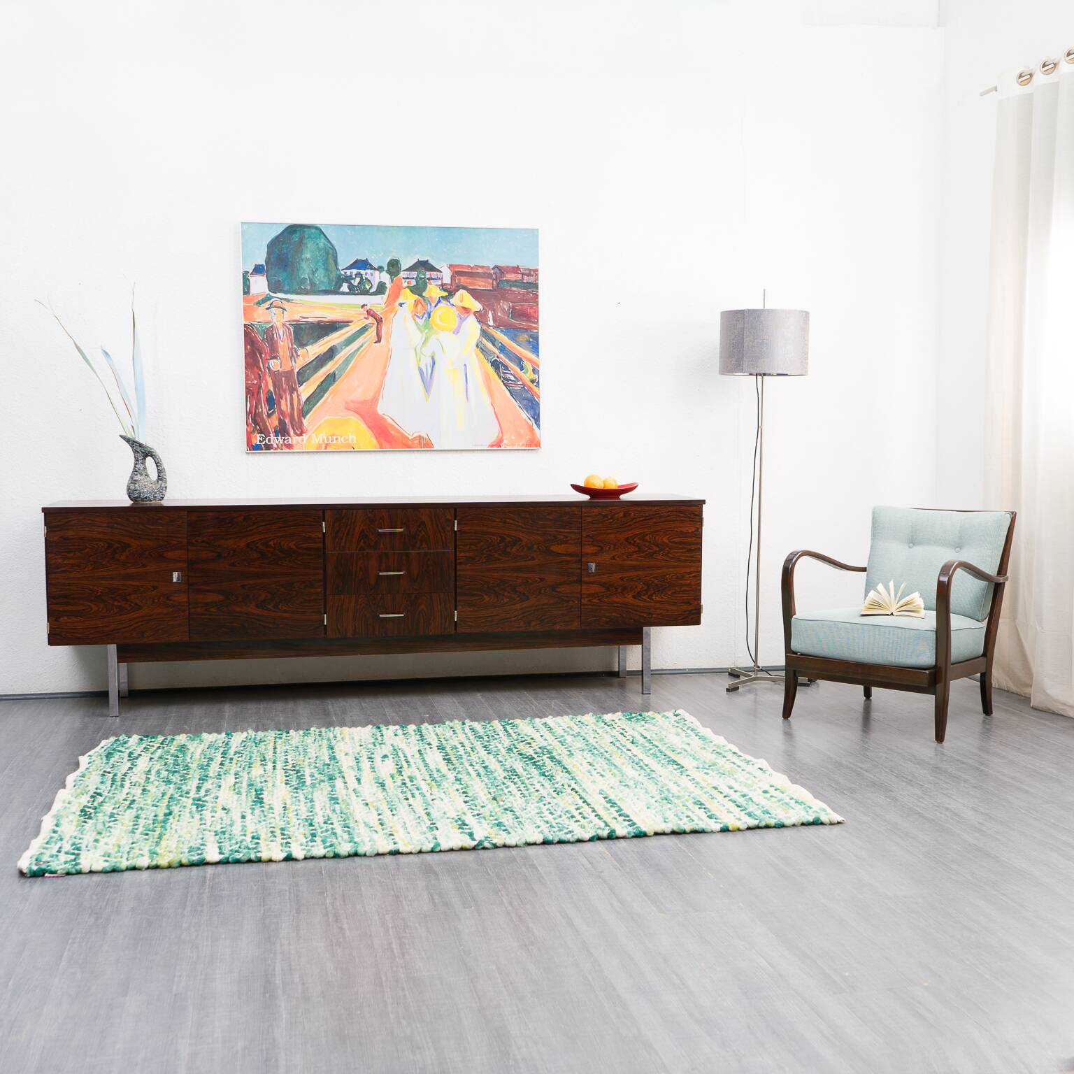 Enfilade vintage, palissandre, 248cm