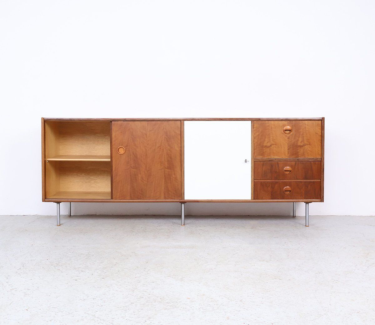 Vintage walnut sideboard by William Watting for Fristho, 1960s