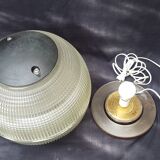 Holophane ball lamp on pedestal