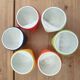 Set of 6 large mugs Pradel France – retro pop / Space Age design – mu