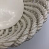 Woven ceramic basket
