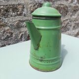 Enamelled sheet metal teapot