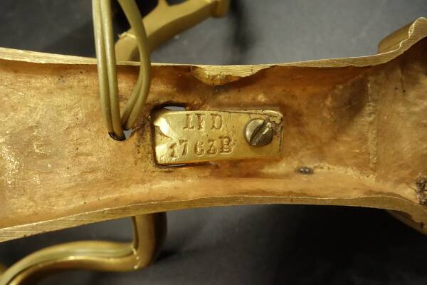 Paire d'applique en bronze doré style Louis XVI, XIXe