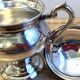 Elegant & Antique Sugar Pot Louis XVI Style Rocaille Bronze Silver