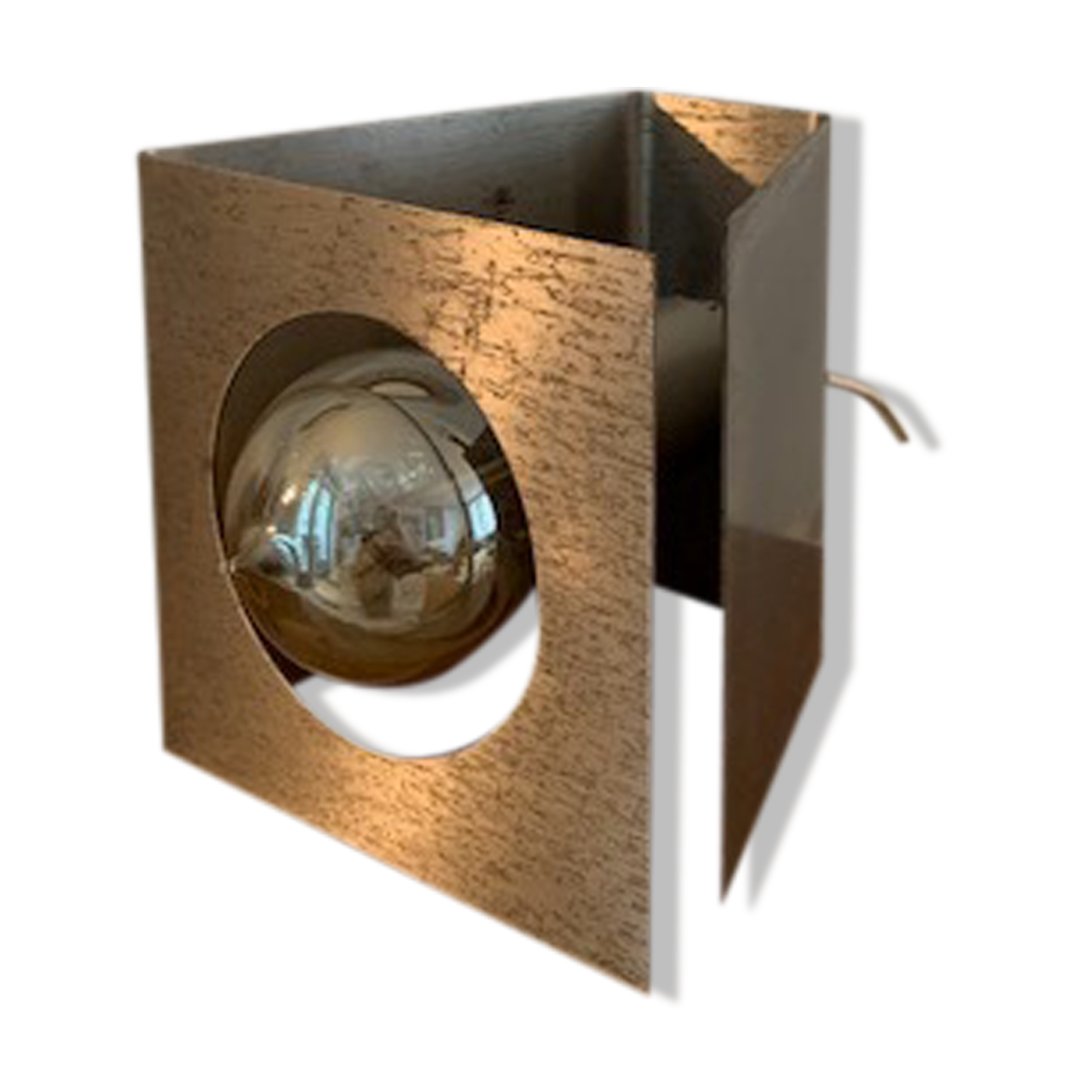 Stainless steel lamp 1970