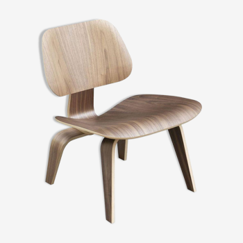Chaise LCW en noyer de Charles & Ray Eames édition Herman Miller