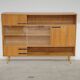 Buffet Vaisselier en bois blond Libena , ex Tchécoslovaquie 1970