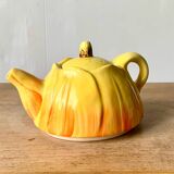Vintage flower slip teapot
