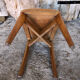 Luterma bistrot chair light wood 70s vintage