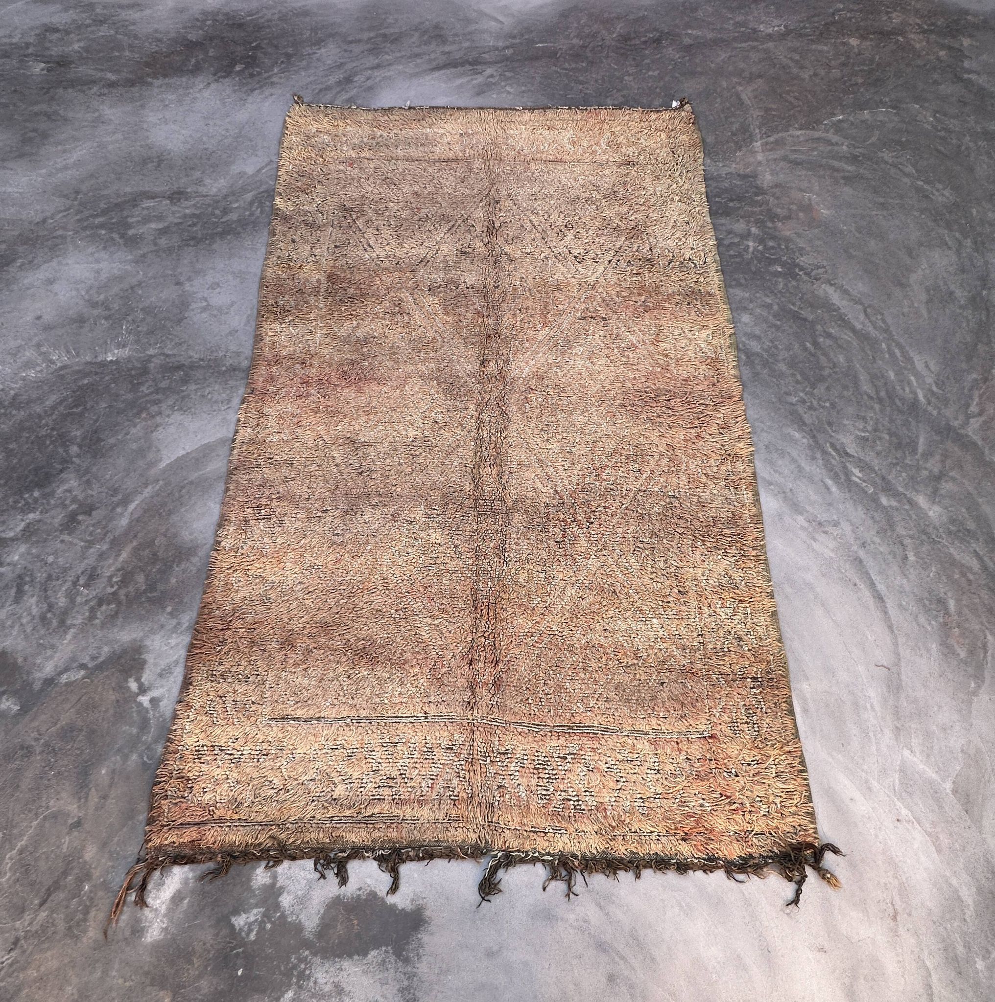 Tapis Marocain Beni M'Guild beige -  314 x 192 cm
