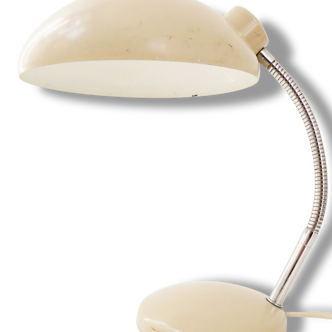 Lampe de bureau soucoupe beige 1950 vintage années 50 rockabilly desk lamp