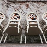 Baroque Style Wooden Dining Chairs, 1980
