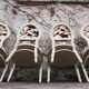 Baroque Style Wooden Dining Chairs, 1980