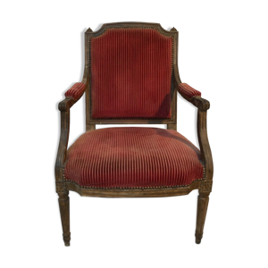 Fauteuil plat époque Louis XVI