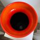 Scheurich Keramik Large Orange Vase: Vintage Mid Century Modern Fat La