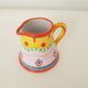 Small ceramic milk jug pitcher Signed Festin coquin