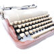 Underwood Quiet Tab De Luxe Caramel and Chocolate Typewriter 1954 revised