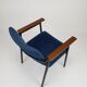 Avanti armchair in metal fabric and teak
