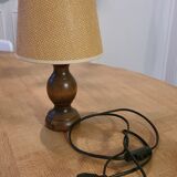 Lampe à poser en bois vintage