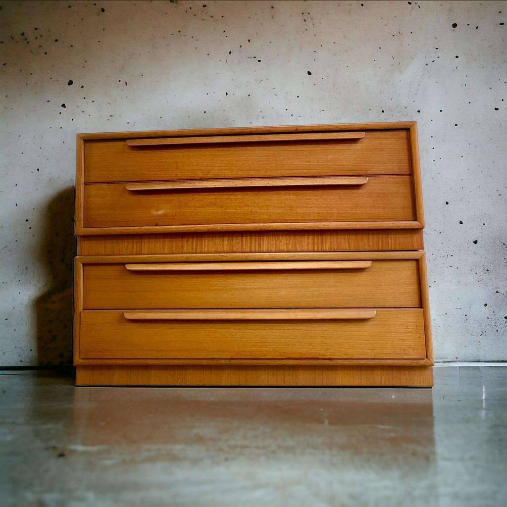 Set of 2 vintage wk möbel xl deep chests