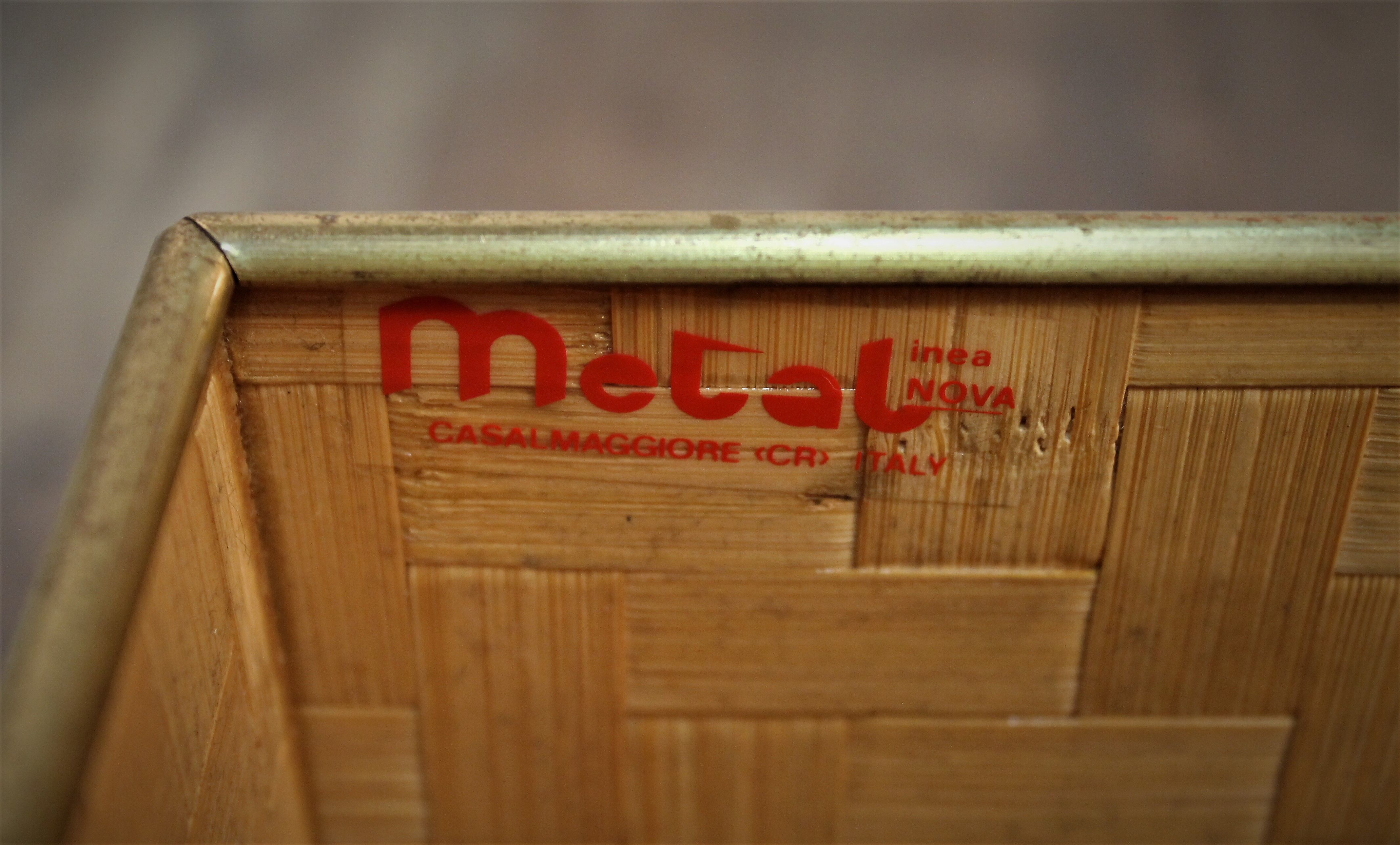 Door umbrella bamboo Linea Nova 70s Italian design