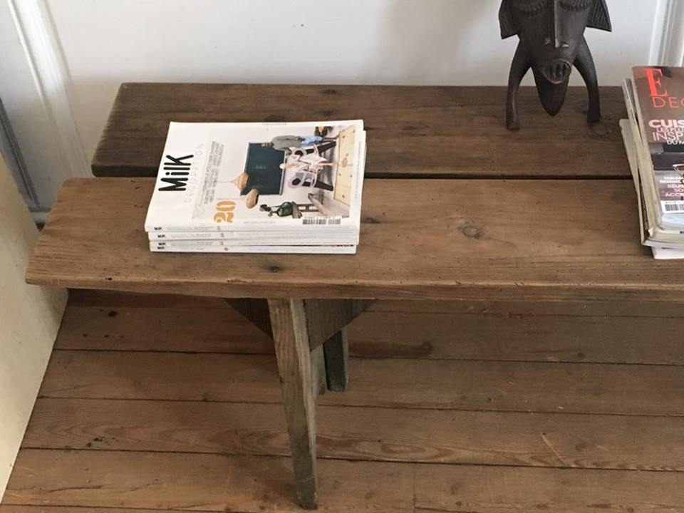 Former bench solid wood