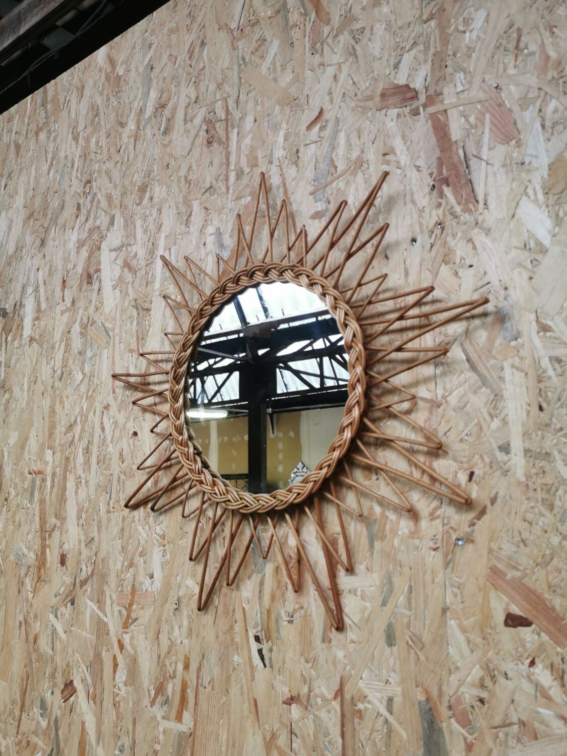 Miroir en osier 53 cm