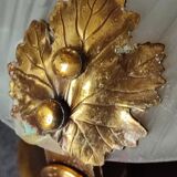 Pair of vintage shell wall lamp