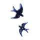 Couple of ceramic wall swallows