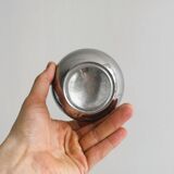 6 shiny stainless steel dessert bowls