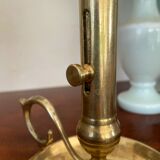 Pair of brass candle holders