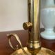 Pair of brass candle holders