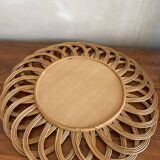 Rattan mirror