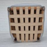 1950s, Danish relax chair by Fritz Hansen, model 1518, grey furniture wool.