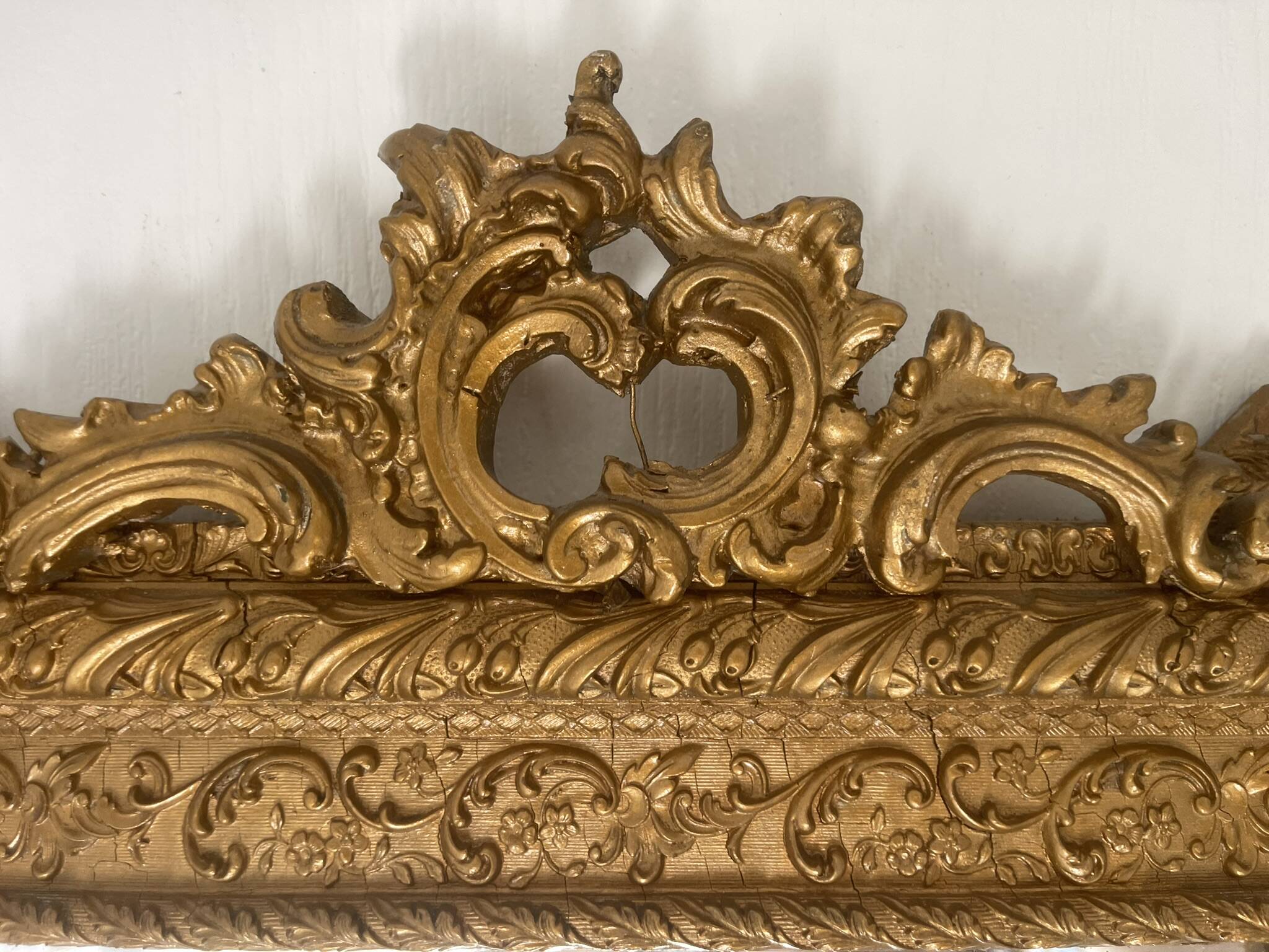 Antique Gilded Mercury Wall Mirror Napoleon III 71x57cm