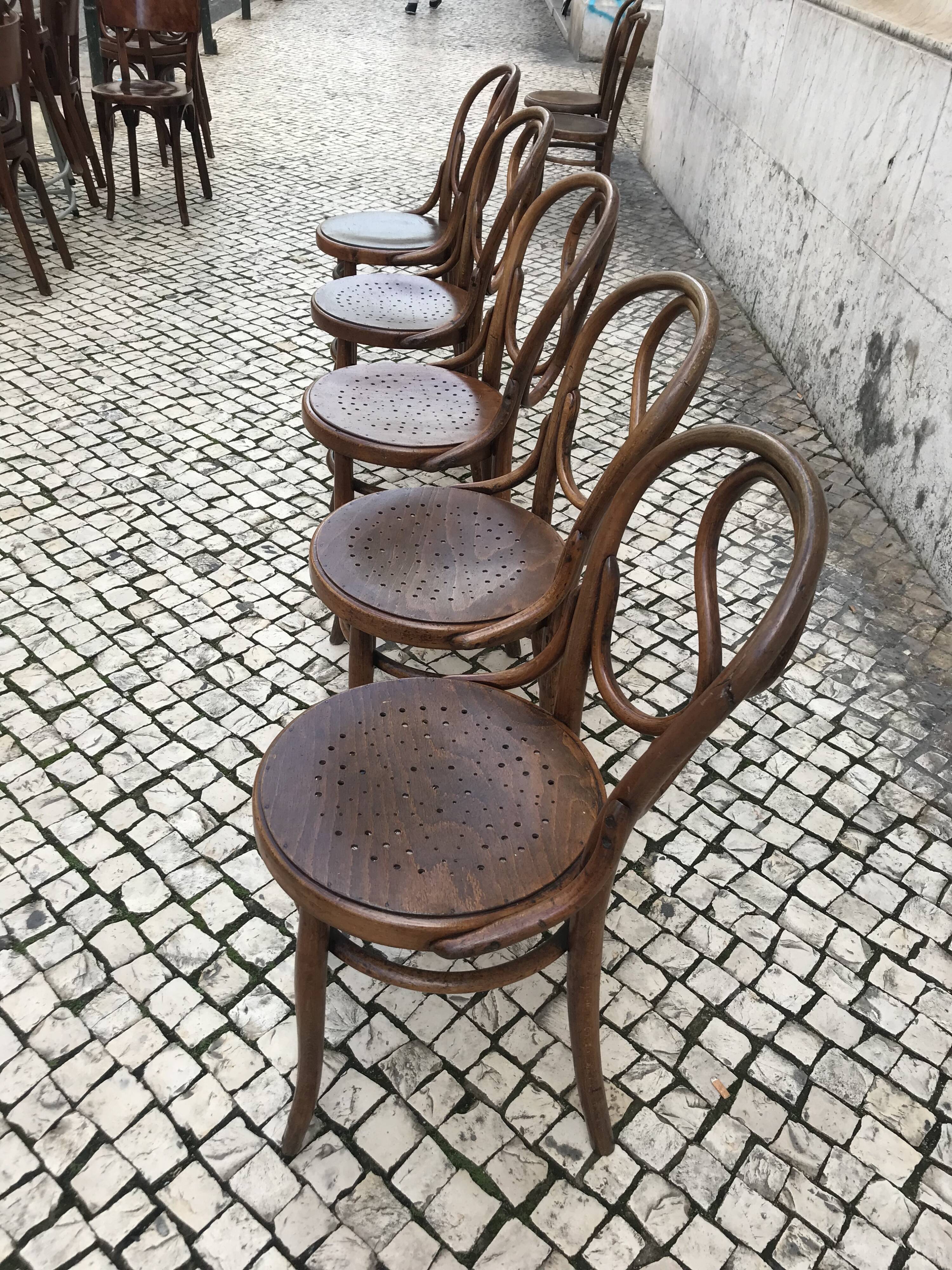 5 chairs Bistro Thonet