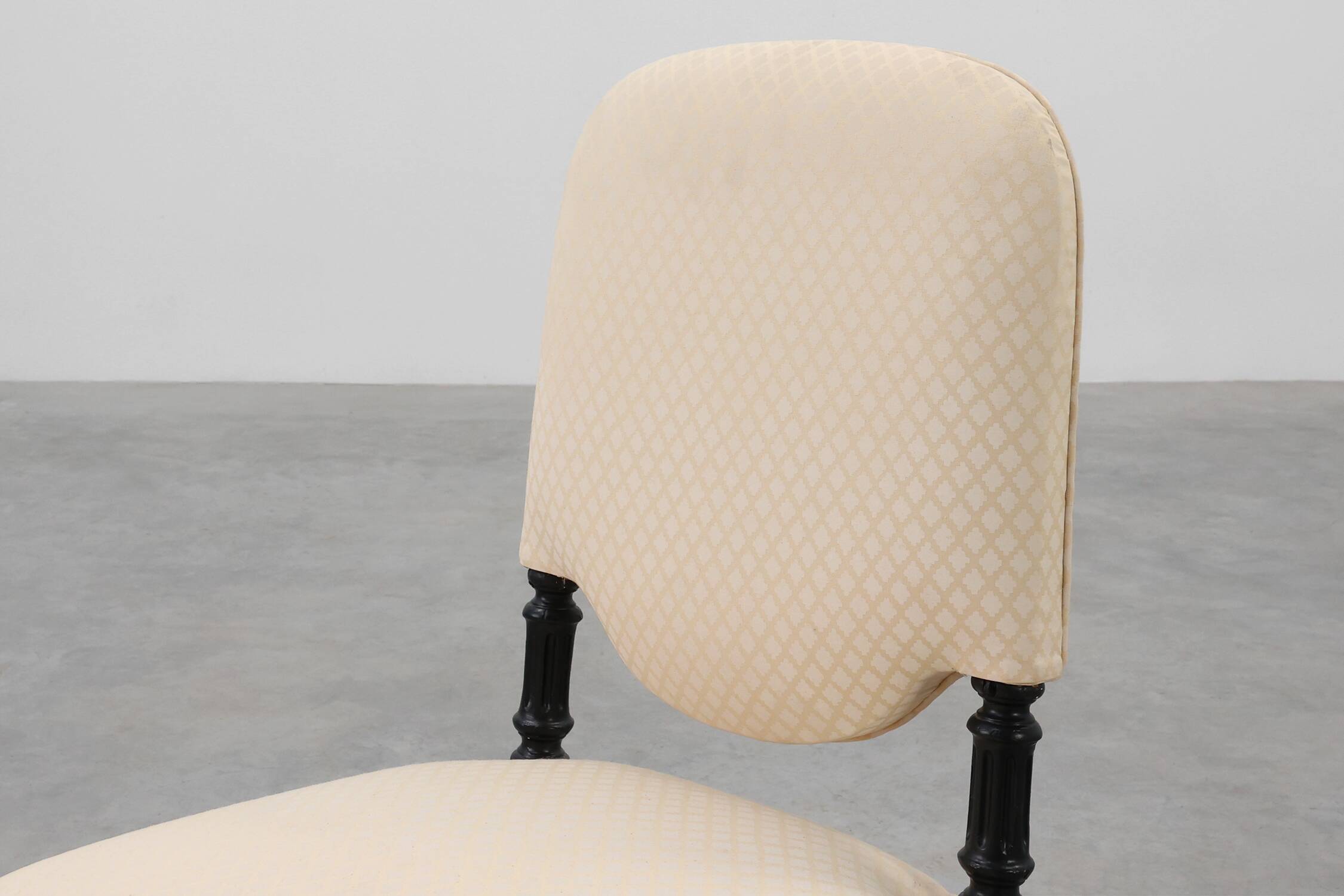 Fauteuil bas Napoléon III du 19e siècle, France