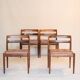 Set of 4 Danish chairs model 301 by Kai Kristiansen.