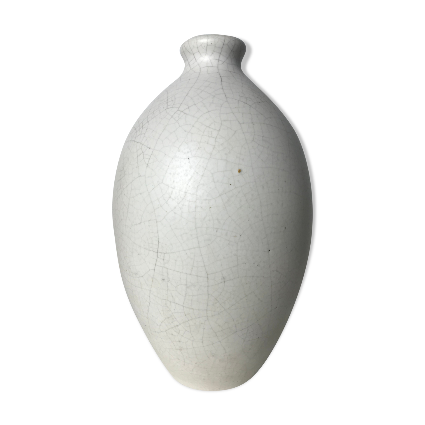 White enamelled vase