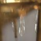 Italian brass chandelier with glass icicles from Sciolari, 1970