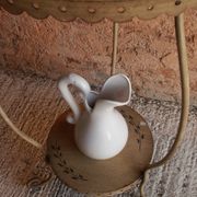 Metal and porcelain hairdresser