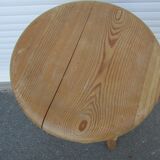 Pine industrial architect's tripod stool
