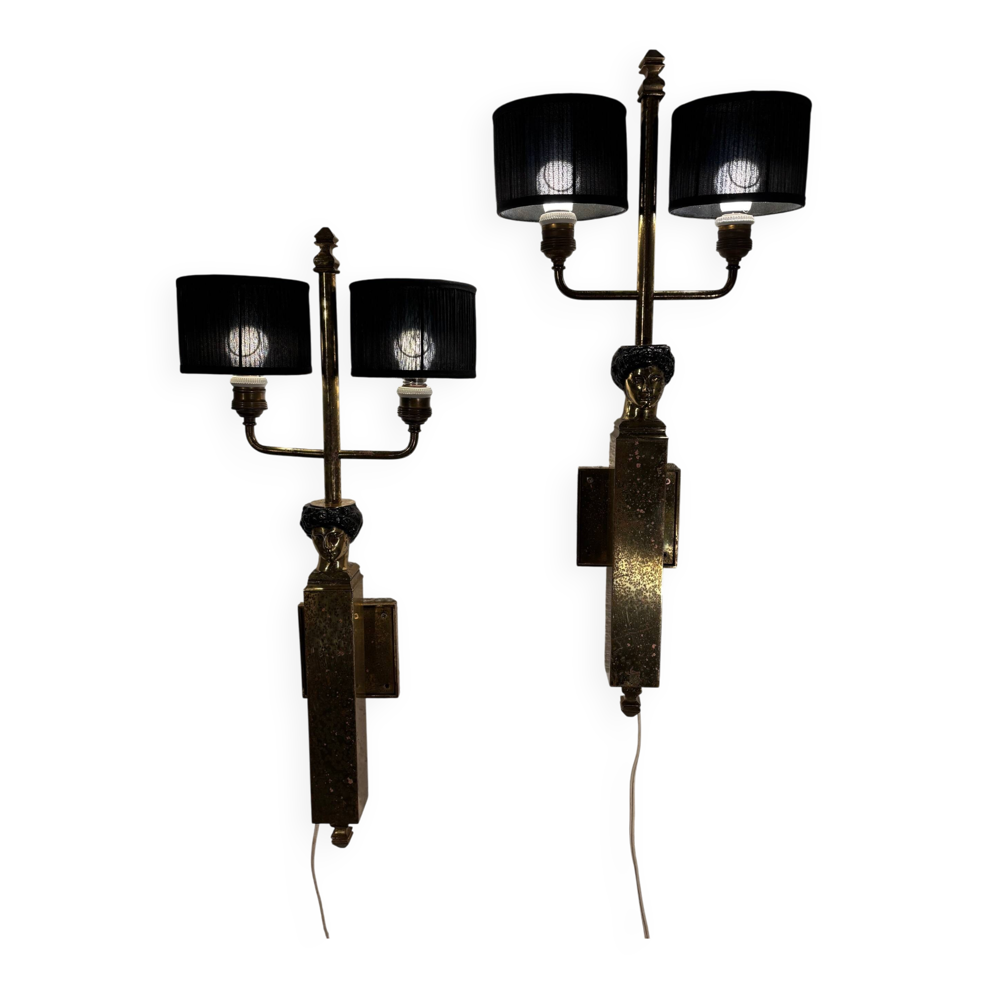 Pair of 1950s wall lights