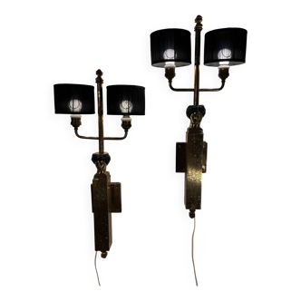 Pair of 1950s wall lights