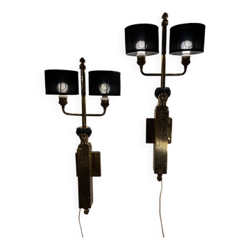 Pair of 1950s wall lights