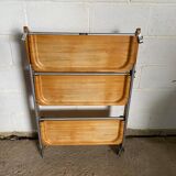 Vintage 1960s folding bar trolley on wheels