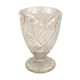 Crystal vase cut on foot