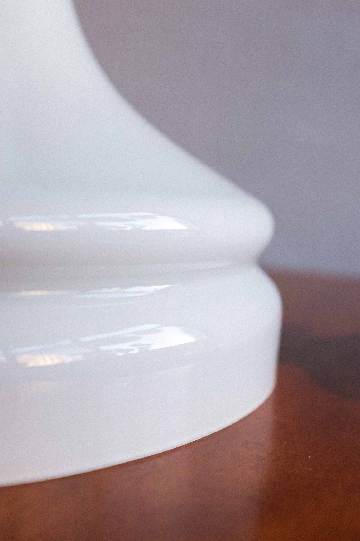 Vintage Czechoslovak Bishop Glass Lamp by Ivan Jakeš, 1970s